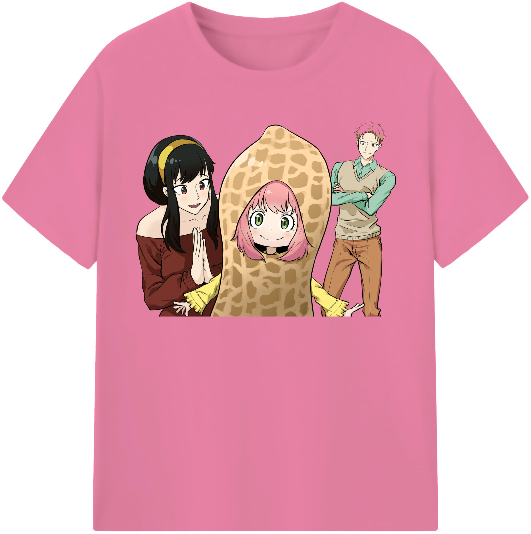 （画像用） SPY×FAMILY间谍家家酒 綿100％半袖Tシャツ（フロントプリント）
